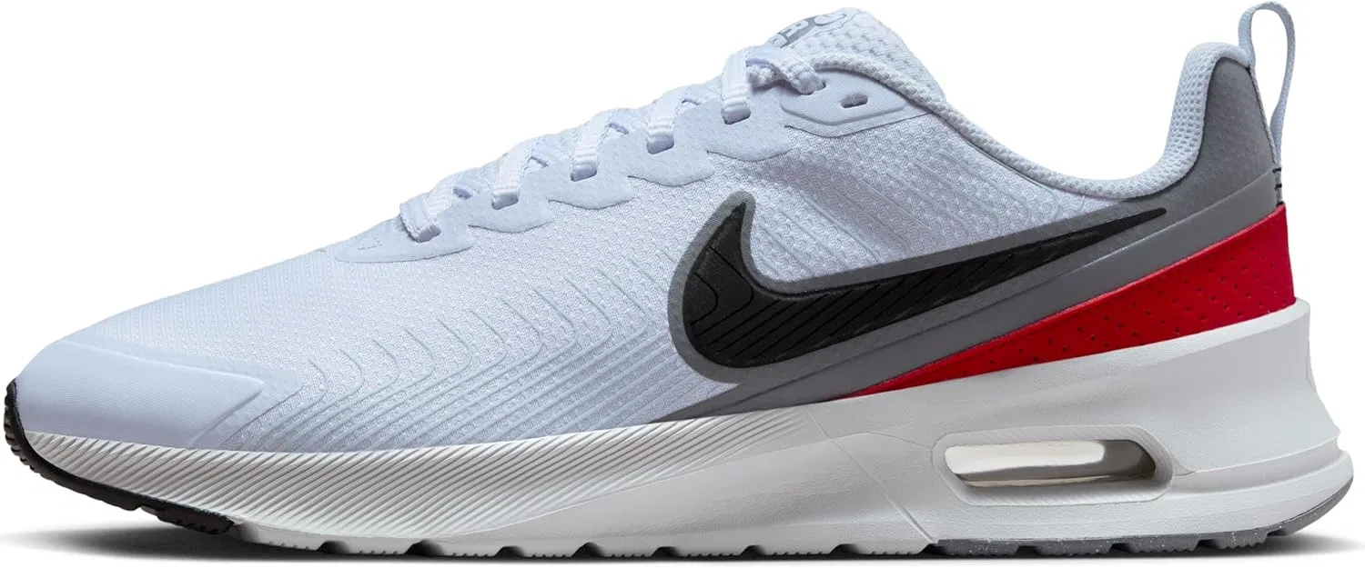 Мужские кроссовки Nike Air Max Nuaxis FD4329, Football Grey Black White Gym Red