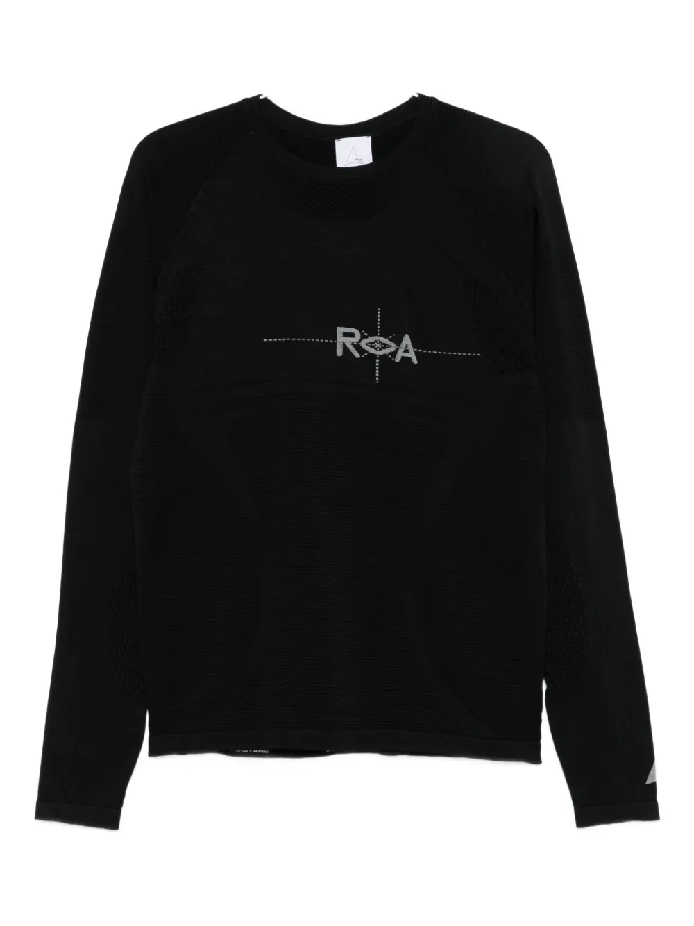 

Топ с длинными рукавами и логотипом ROA, черный