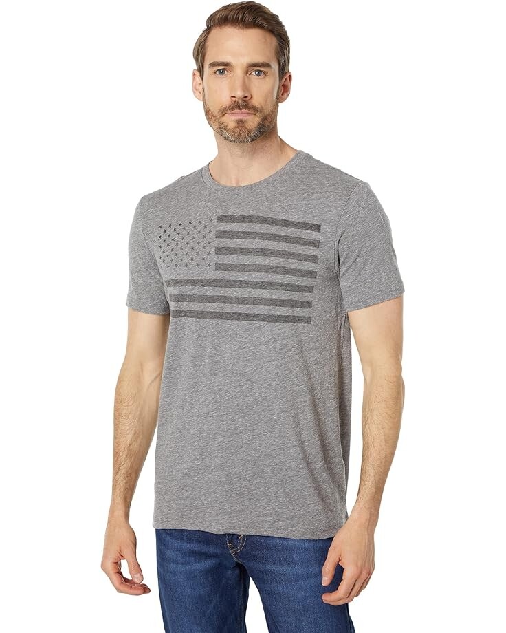 

Футболка Lucky Brand USA Flag, серый