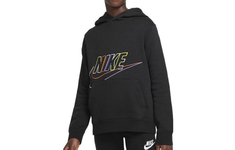 

Детские худи с капюшоном Moderate Nike, черный