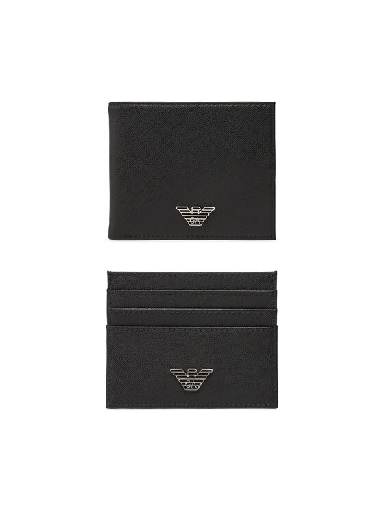 

Набор из кошелька и держателя для карт Y4R237 Y138E Emporio Armani, черный
