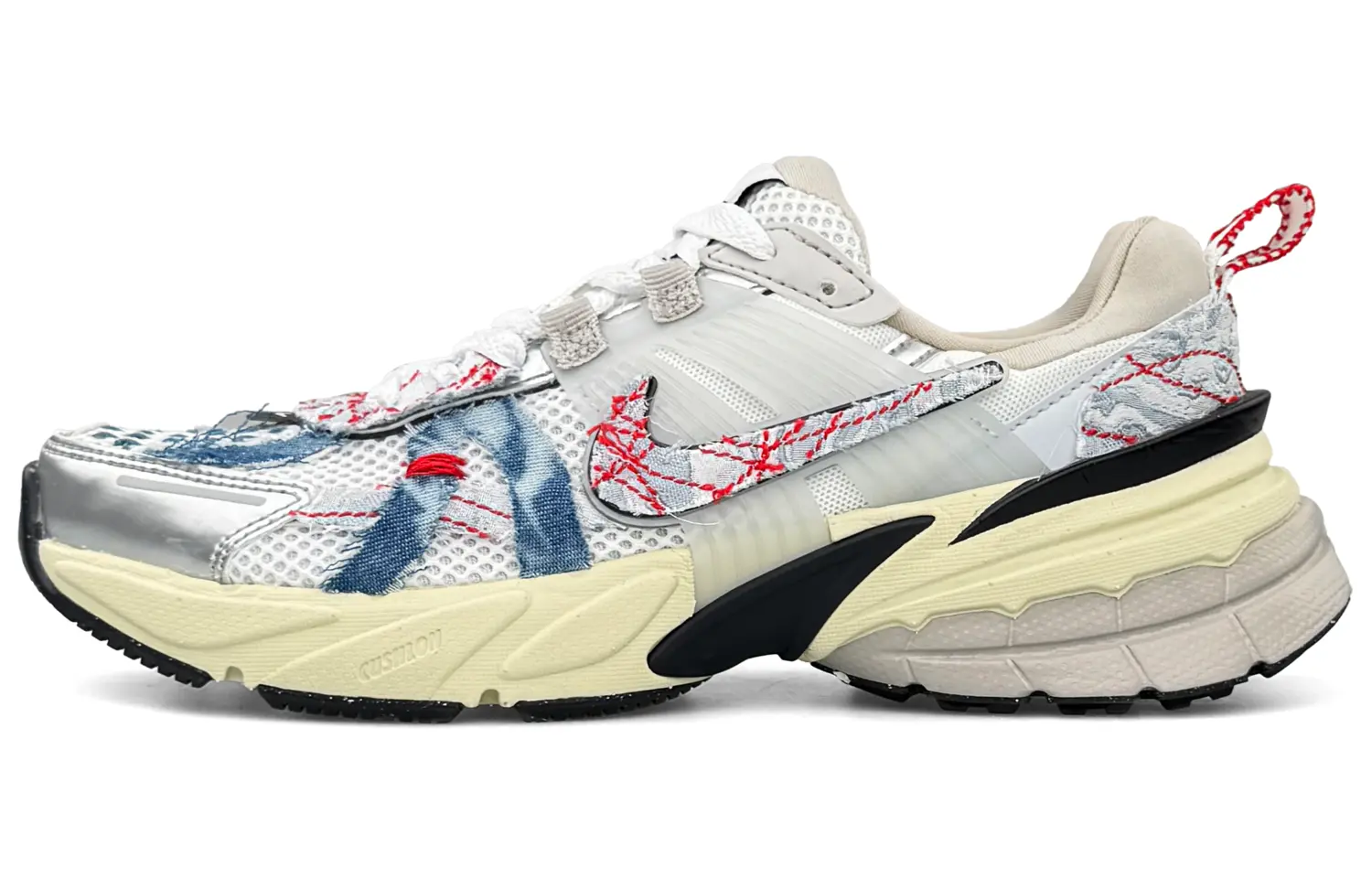 

Кроссовки для бега V2K Run унисекс с низким верхом, синий/красный Nike