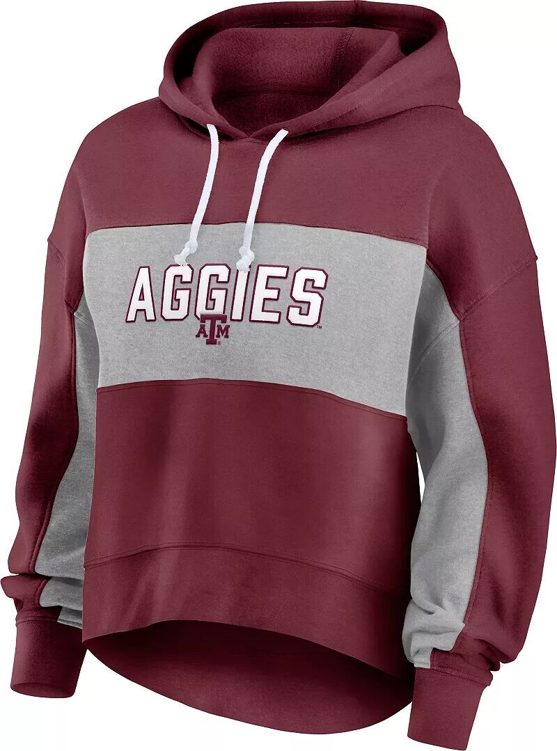 

Женский пуловер с капюшоном NCAA Texas A&M Aggies Maroon, Коричневый, Женский пуловер с капюшоном NCAA Texas A&M Aggies Maroon
