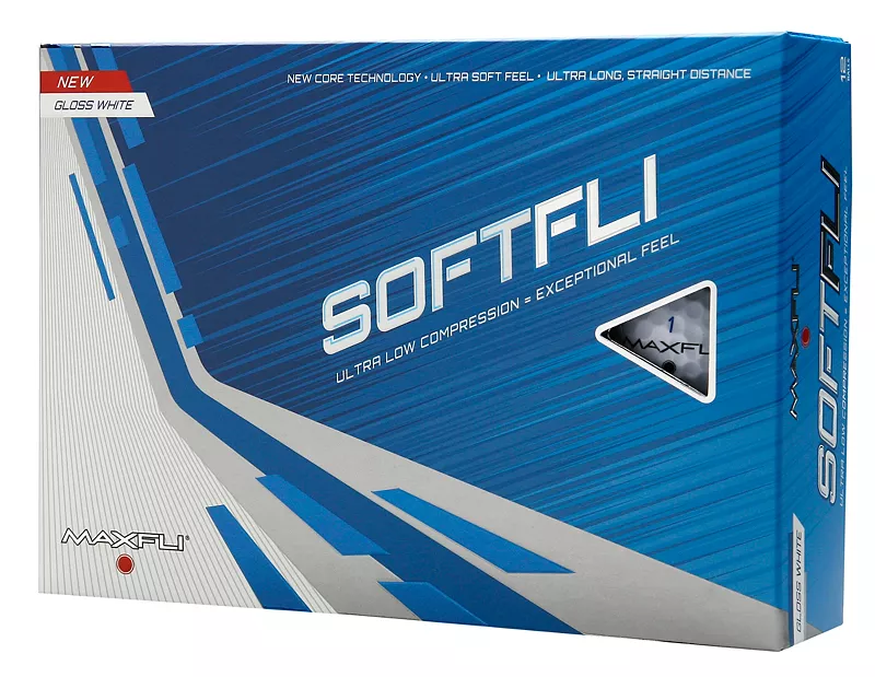 

Мячи для гольфа Maxfli 2021 Softfli, цвет Gloss White