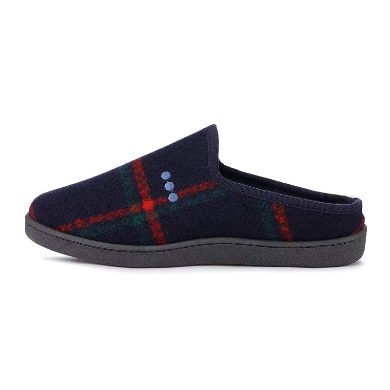 Мужские тёплые шлёпанцы Potomac Descalza Quadro Grande Marino от Superga