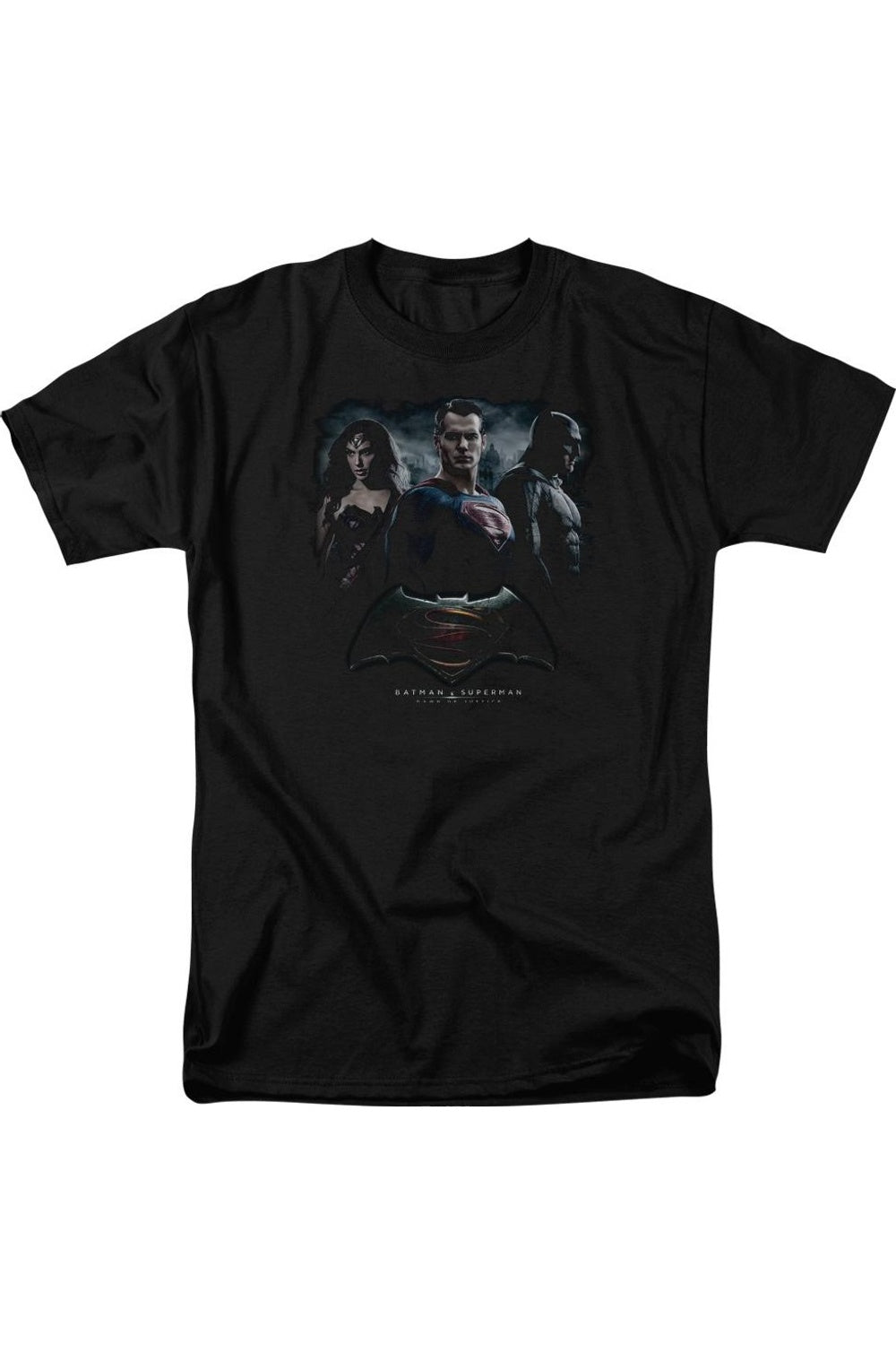 

Футболка с коротким рукавом для взрослых Batman V Superman The Crew Gildan, черный
