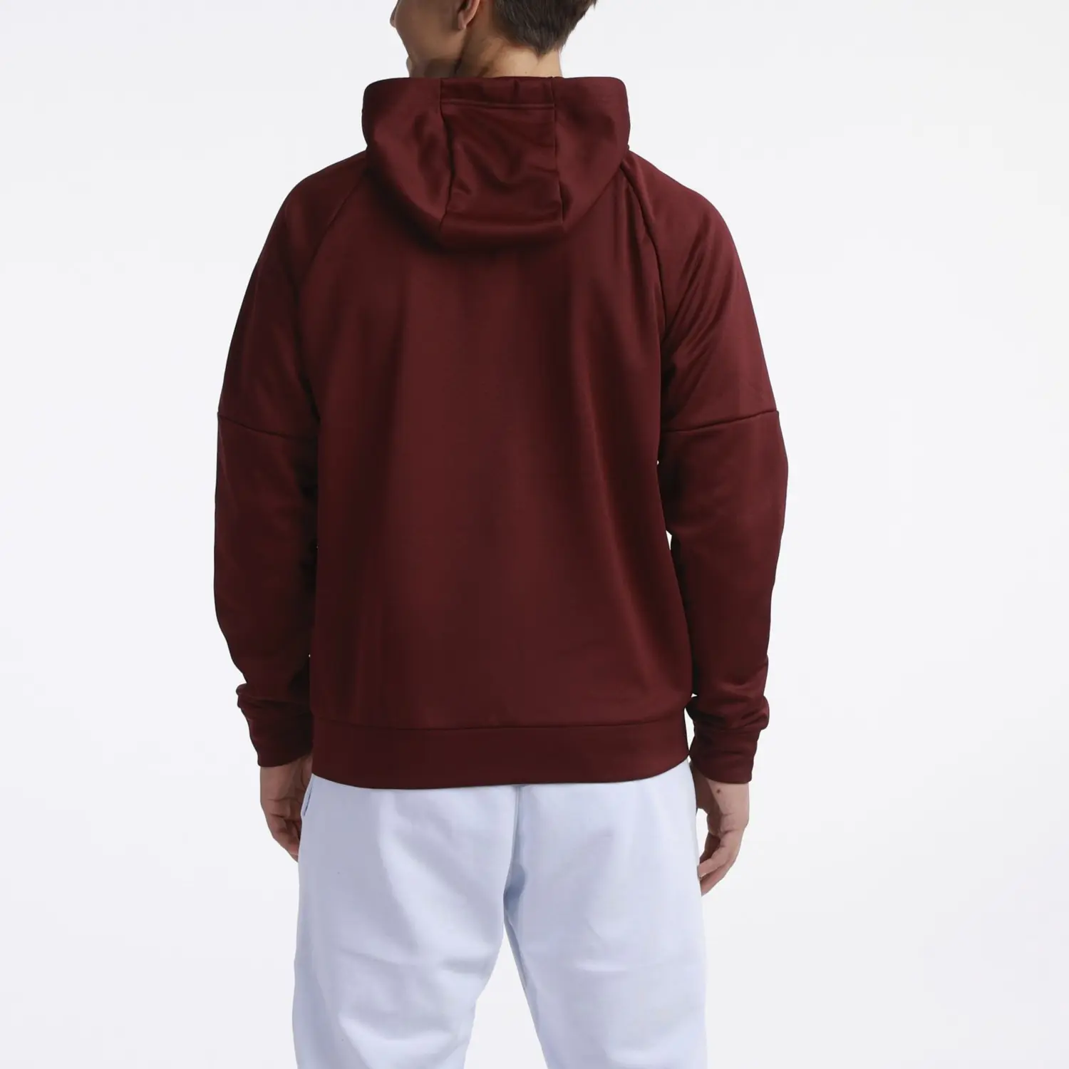Толстовка Nike Therma-FIT Full-Zip Fitness, темно-красный — фото 4