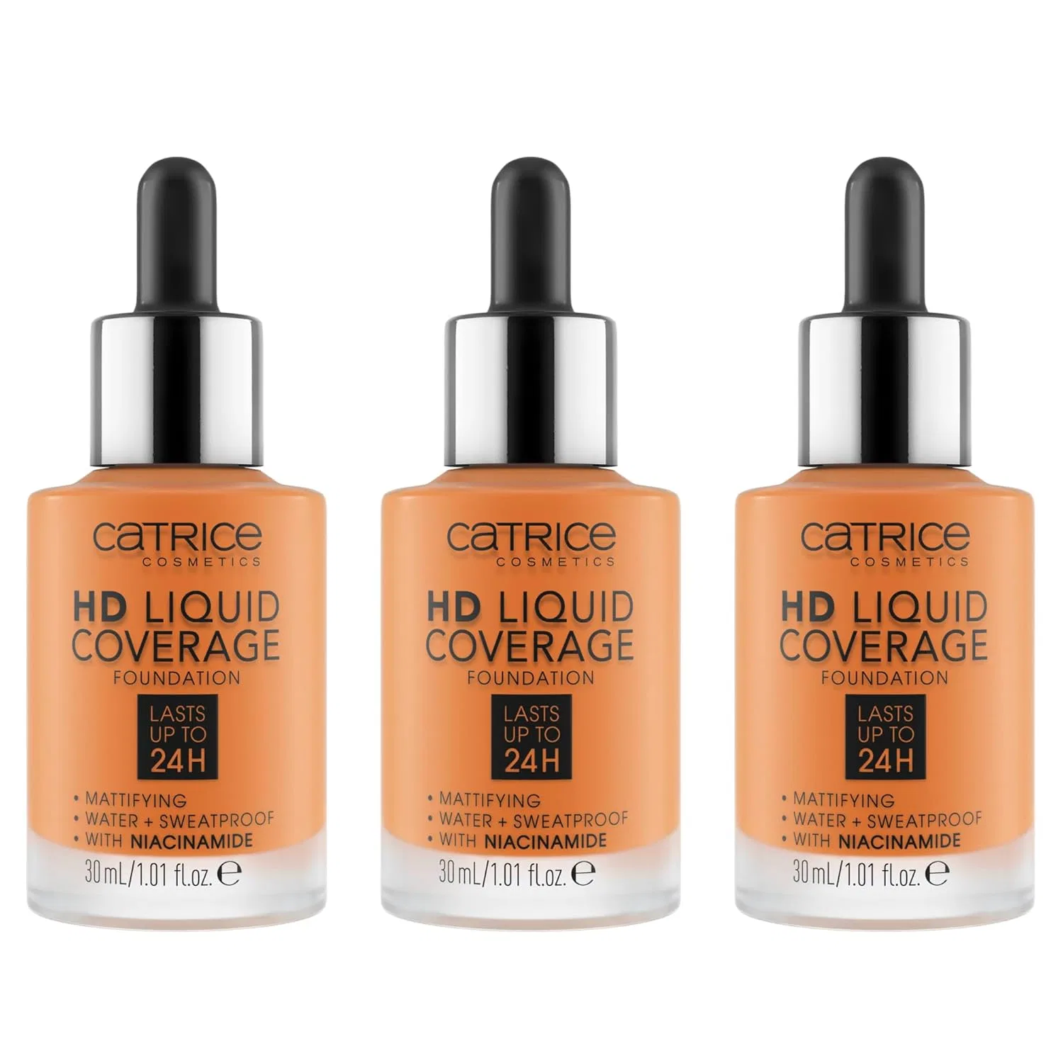 Жидкий тональный крем «HD Liquid Coverage Foundation» от Catrice Catrice, 066 Warm Toffee