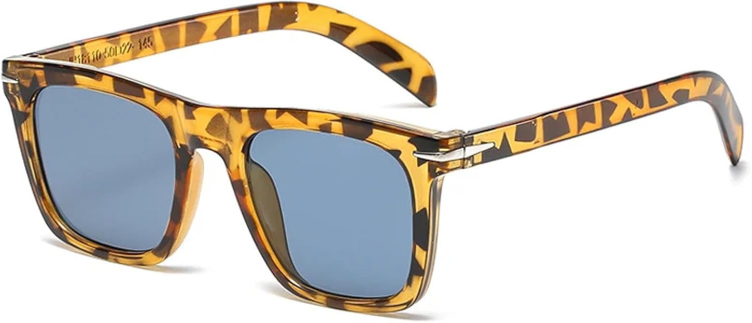 

Классические ретро-солнцезащитные очки класса люкс с заклепками для женщин и мужчин, модные, для активного отдыха и путешествий, солнцезащитные очки с защитой от УФ-излучения UV400 TKKTLLT, Leopard Gray