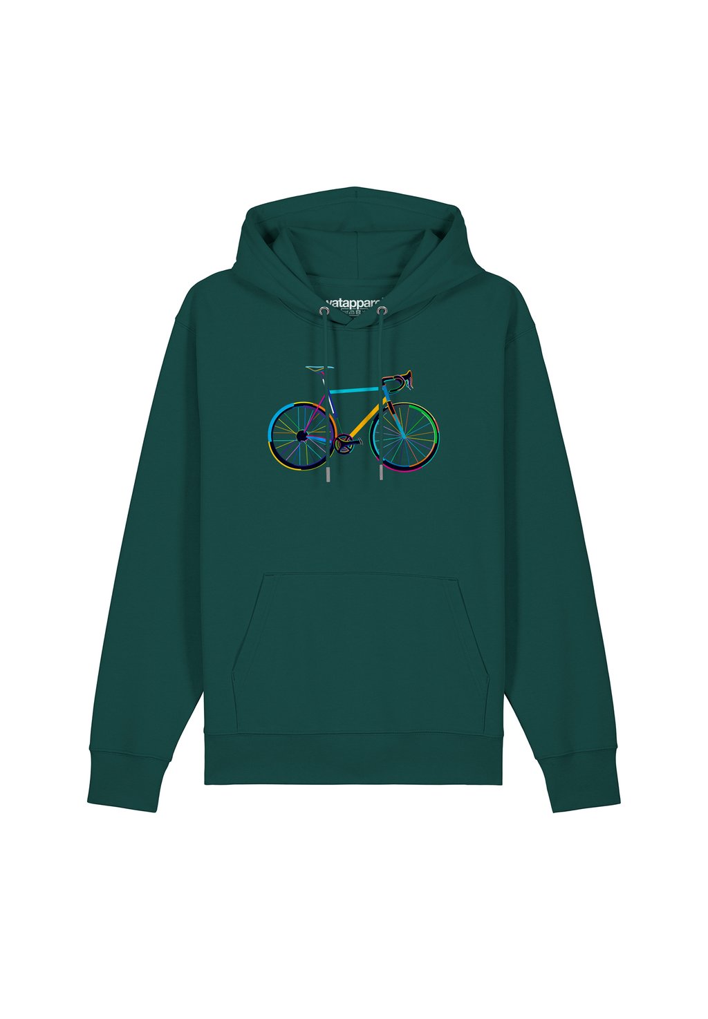 

Толстовка с капюшоном FAHRRAD BY NIGHT watapparel, темно-зеленый