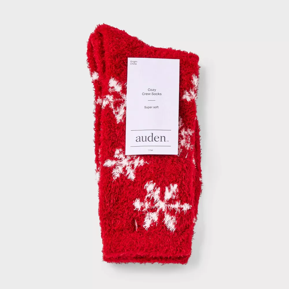 

Женские носки Snowflake Cozy Crew Socks - Auden, цвет Red