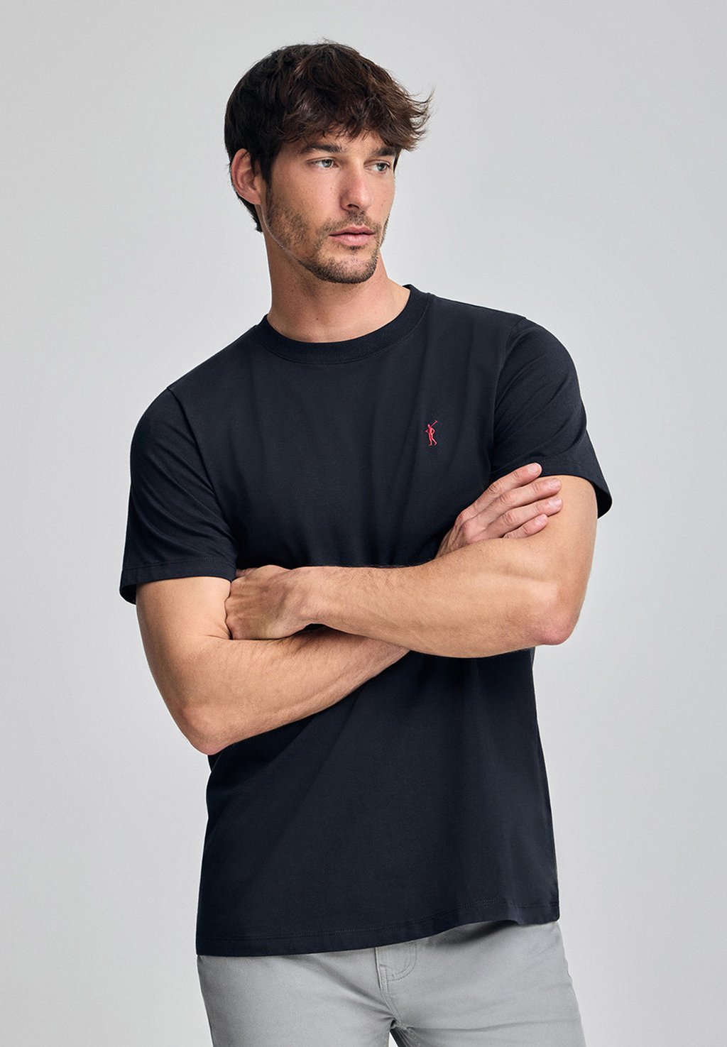 

Базовая футболка SHORT SLEEVE CREWNECK RIGBY GO Polo Club, темно-синий