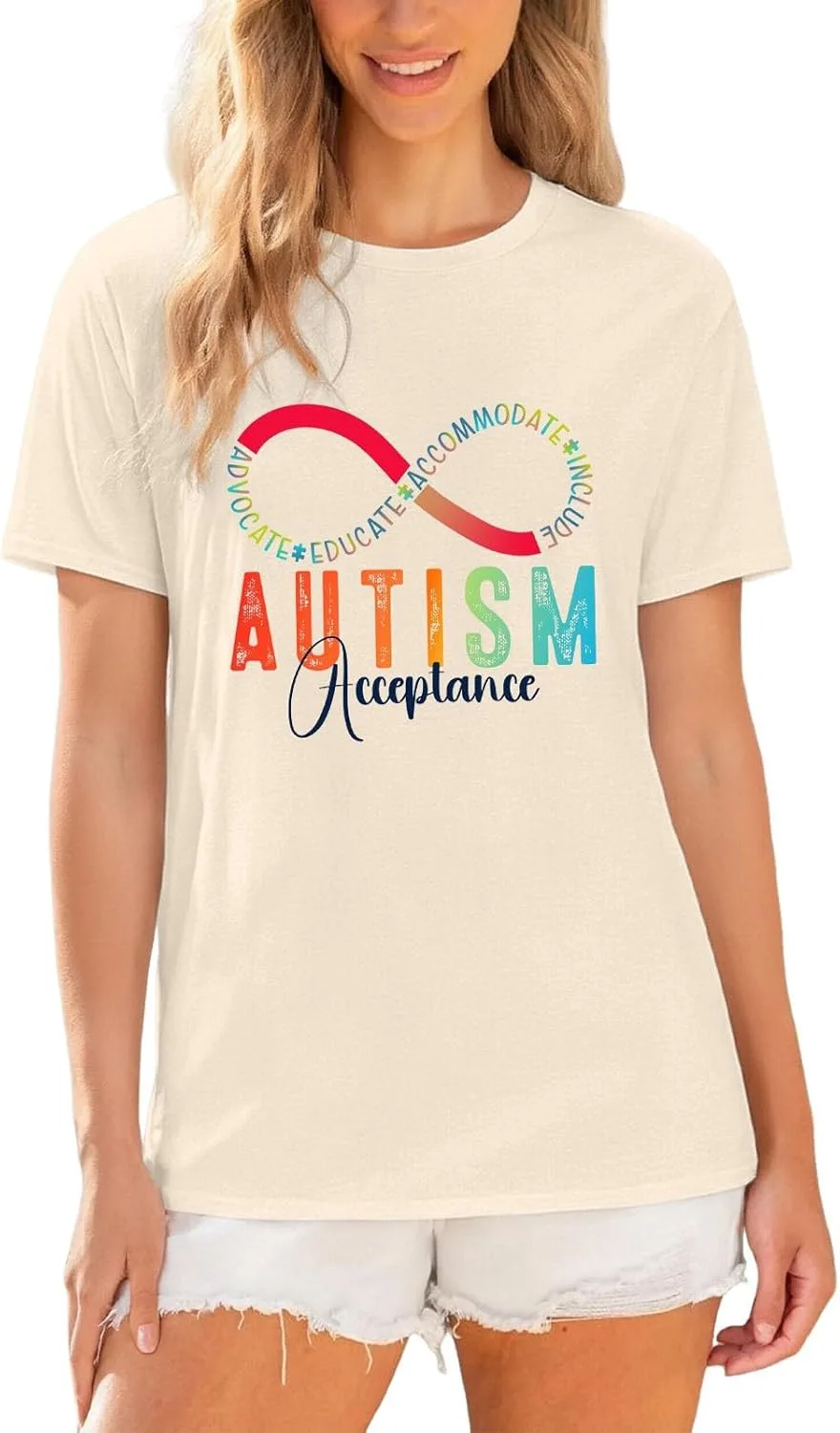 Футболка с рисунком Autism Awareness, Unisex, короткий рукав — фото 4