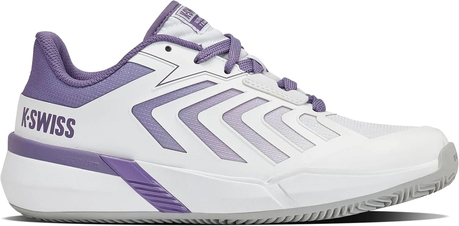 Кроссовки теннисные K-Swiss Ultrashot Team 2 Clay, White Purple Haze Lunar Rock