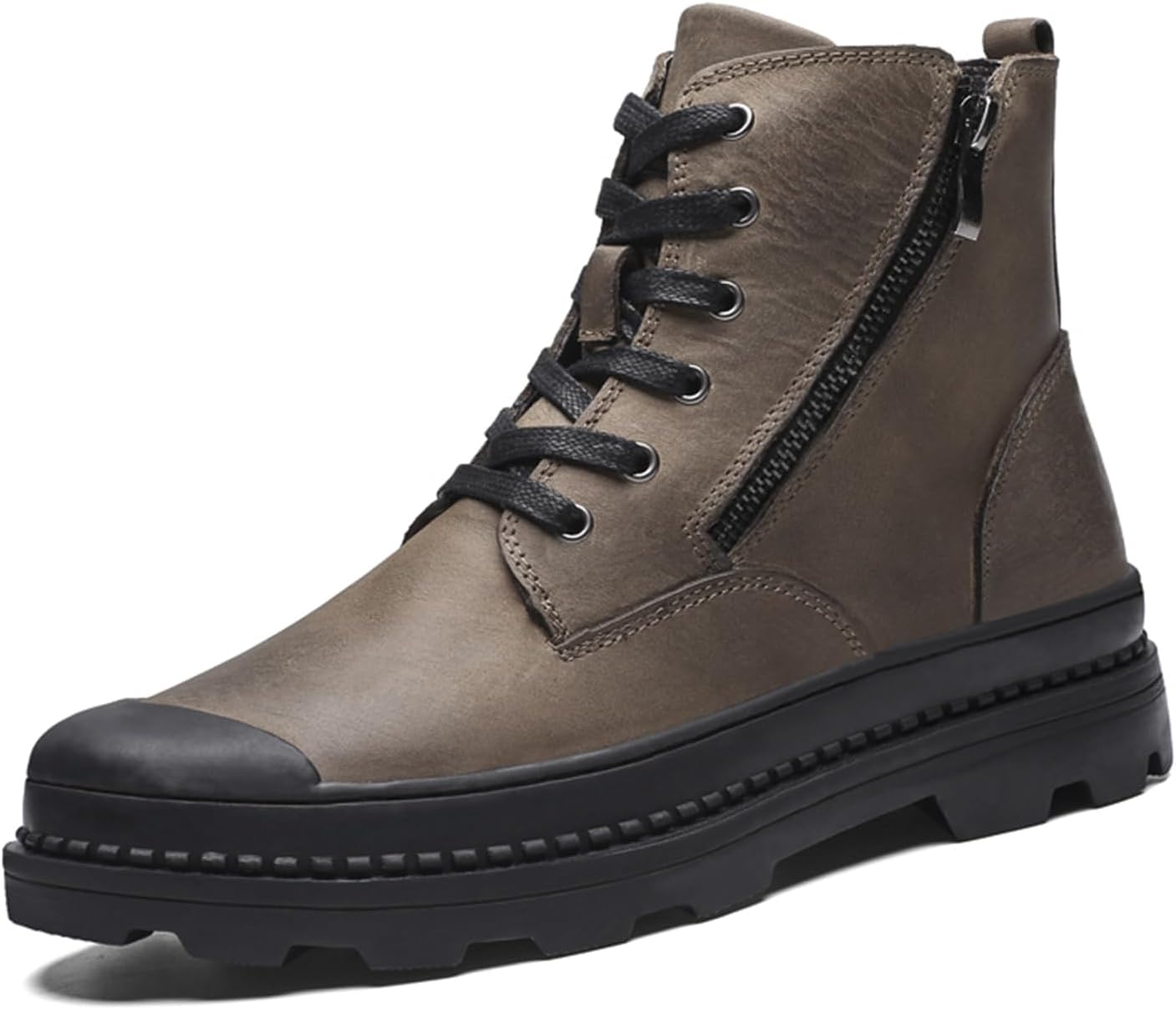 

Мужские водонепроницаемые походные ботинки Abborora, противоскользящие походные обувь, зимние теплые снежные ботинки, коричневый