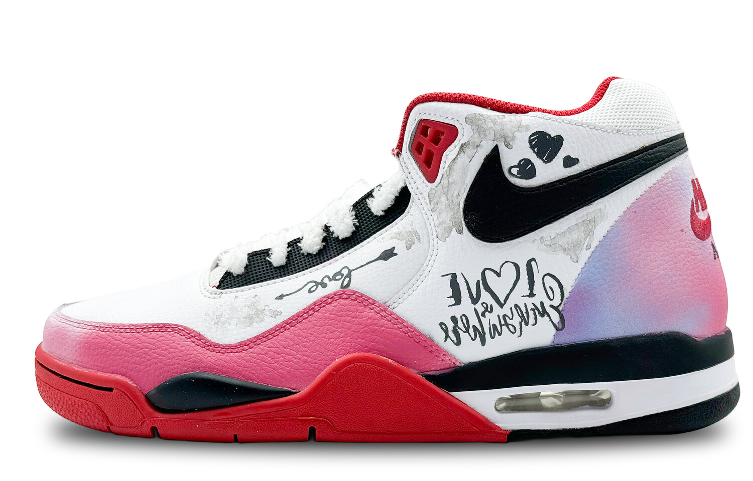 

Кроссовки Nike Flight Legacy Vintage Basketball Shoes Unisex Mid-top Blue/White, розовый