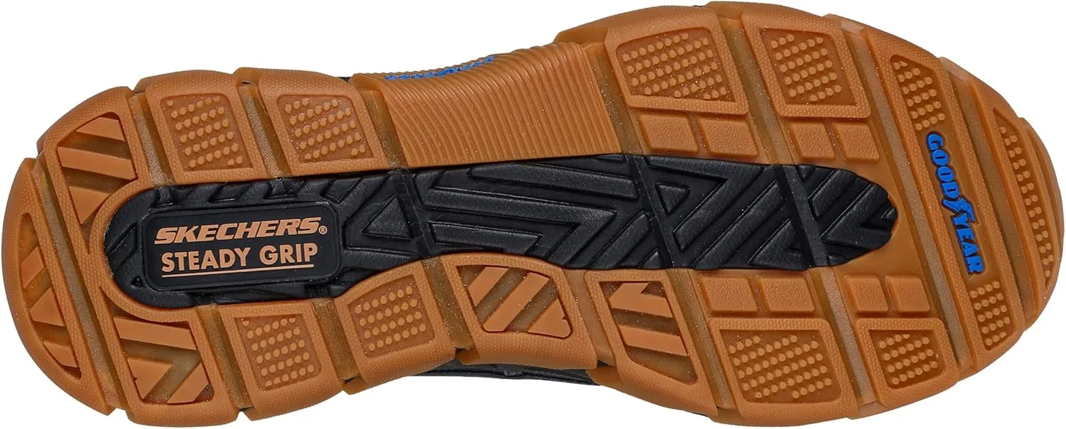Кроссовки Skechers Men's X John Deere Respected Dancing Trainers, Navy Leather Duraleather Tan Trim — фото 4