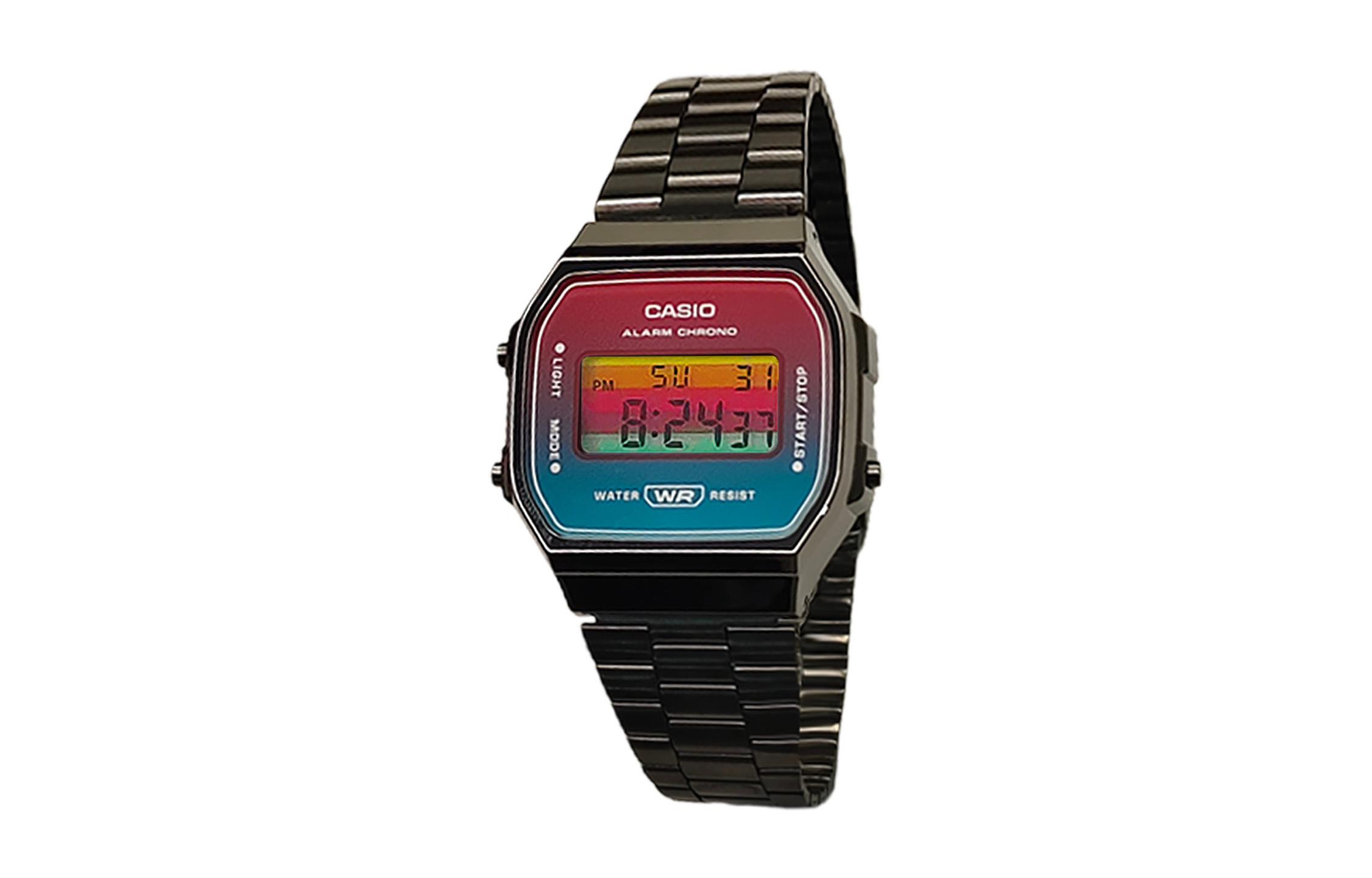 

CASIO Часы Retrofit Series Quartz Movement Stainless Steel Ion Plated Strap Watch Men's Watch Multicolor Watch Dial