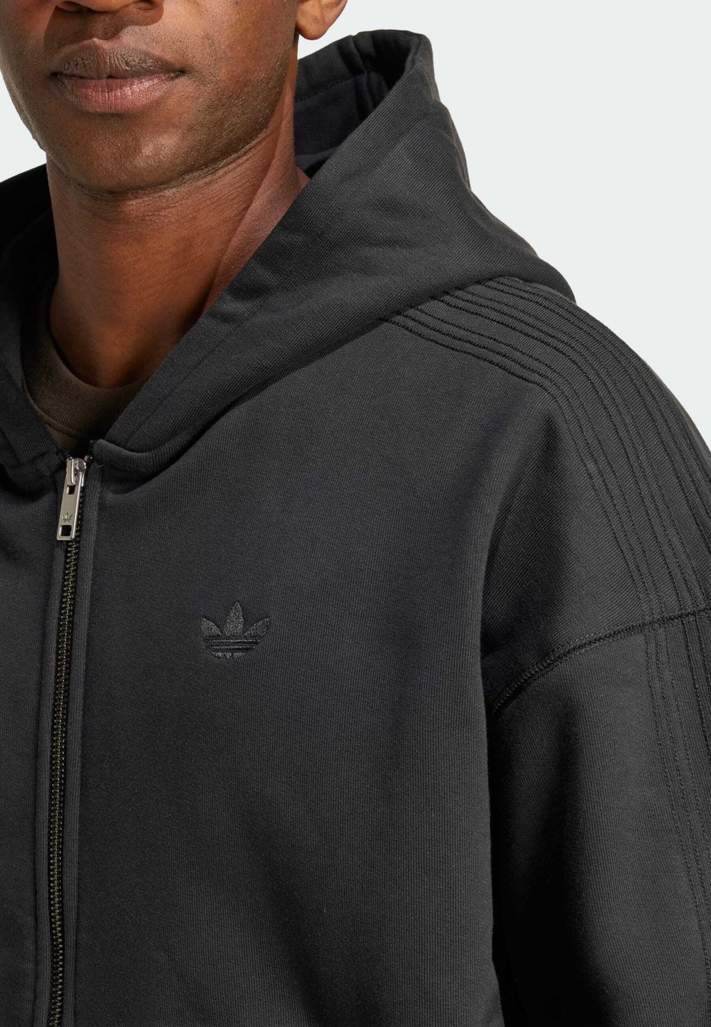 Толстовка на молнии adidas Originals, черный — фото 3