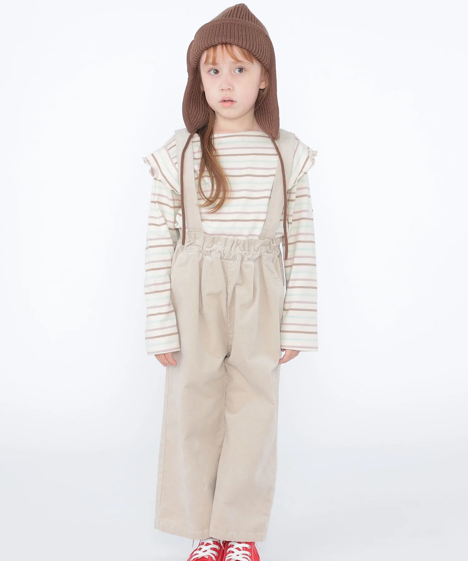 Детские штаны из велюра с регулируемыми лямками SHIPS KIDS Corduroy Wide Pant светло-голубые — фото 2