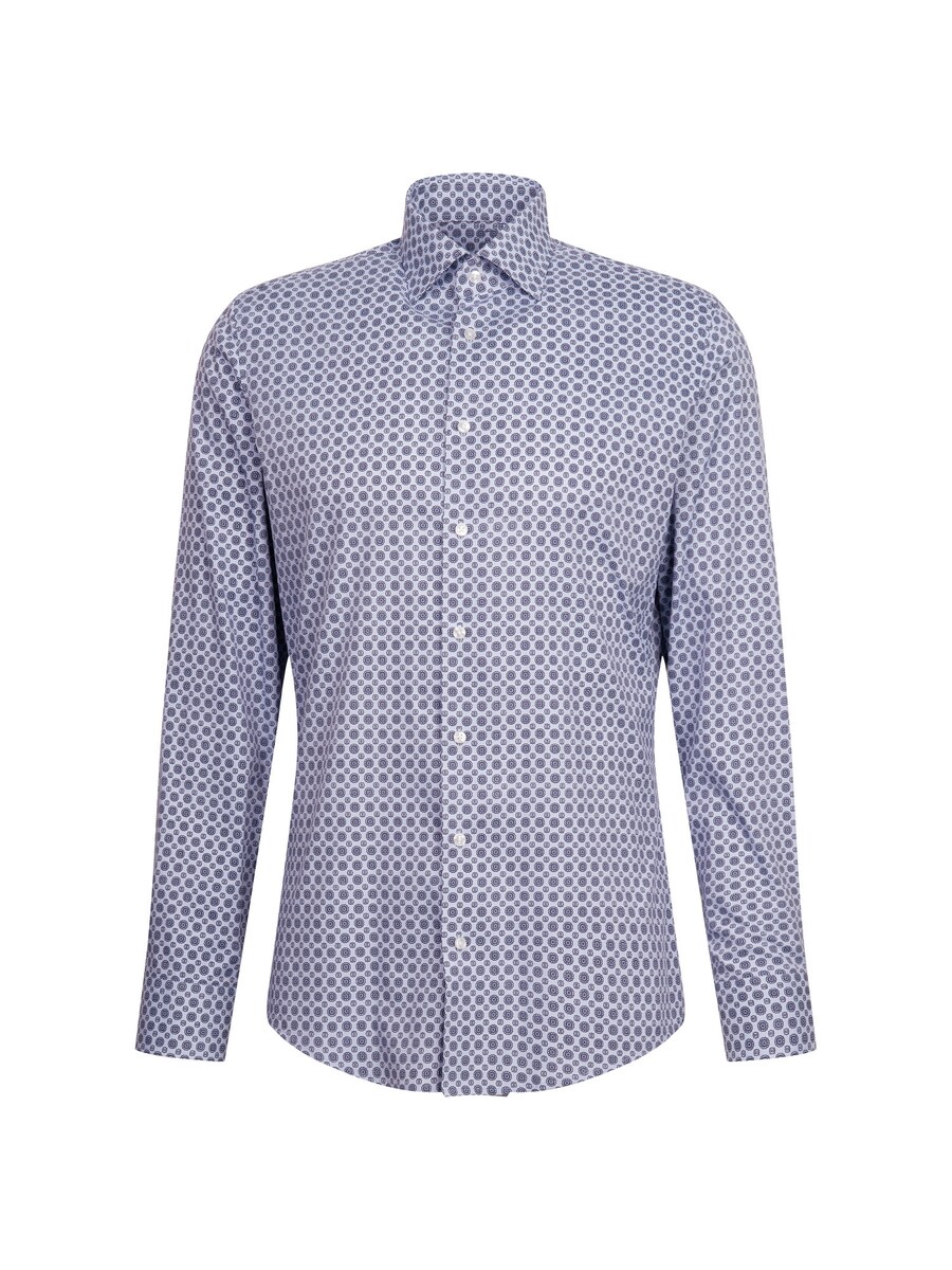 

Рубашка Slim Fit на пуговицах SEIDENSTICKER, светло-синий/темно-синий