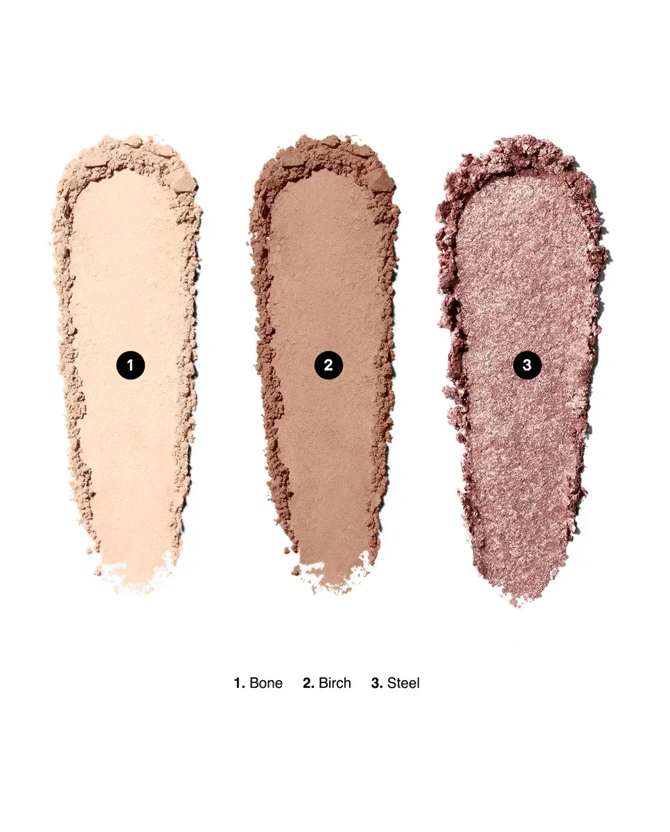 Палетка теней для глаз Essential Eye Shadow Trios Bobbi Brown, Everyday Grays — фото 3