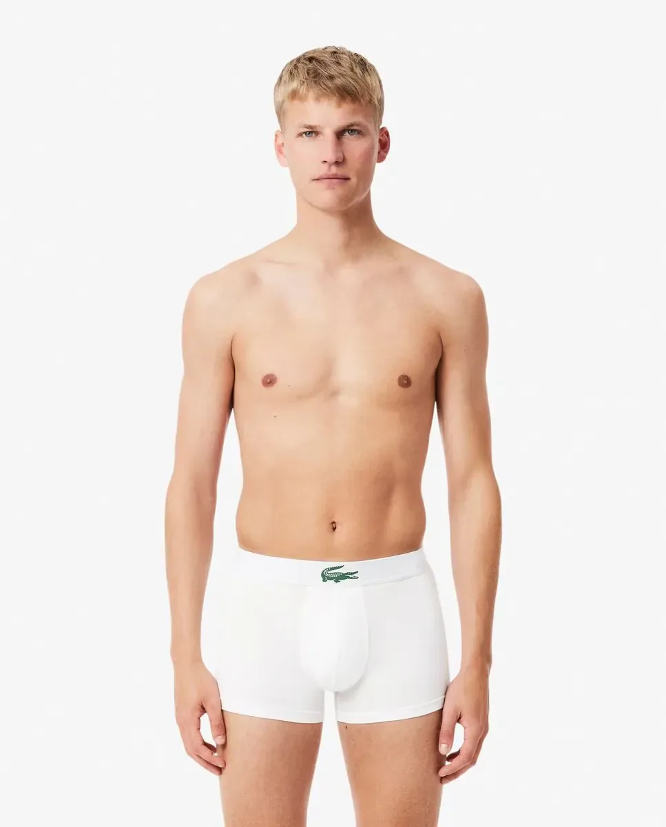 Трусы Lacoste Набор из 3 шт., хлопок, белый