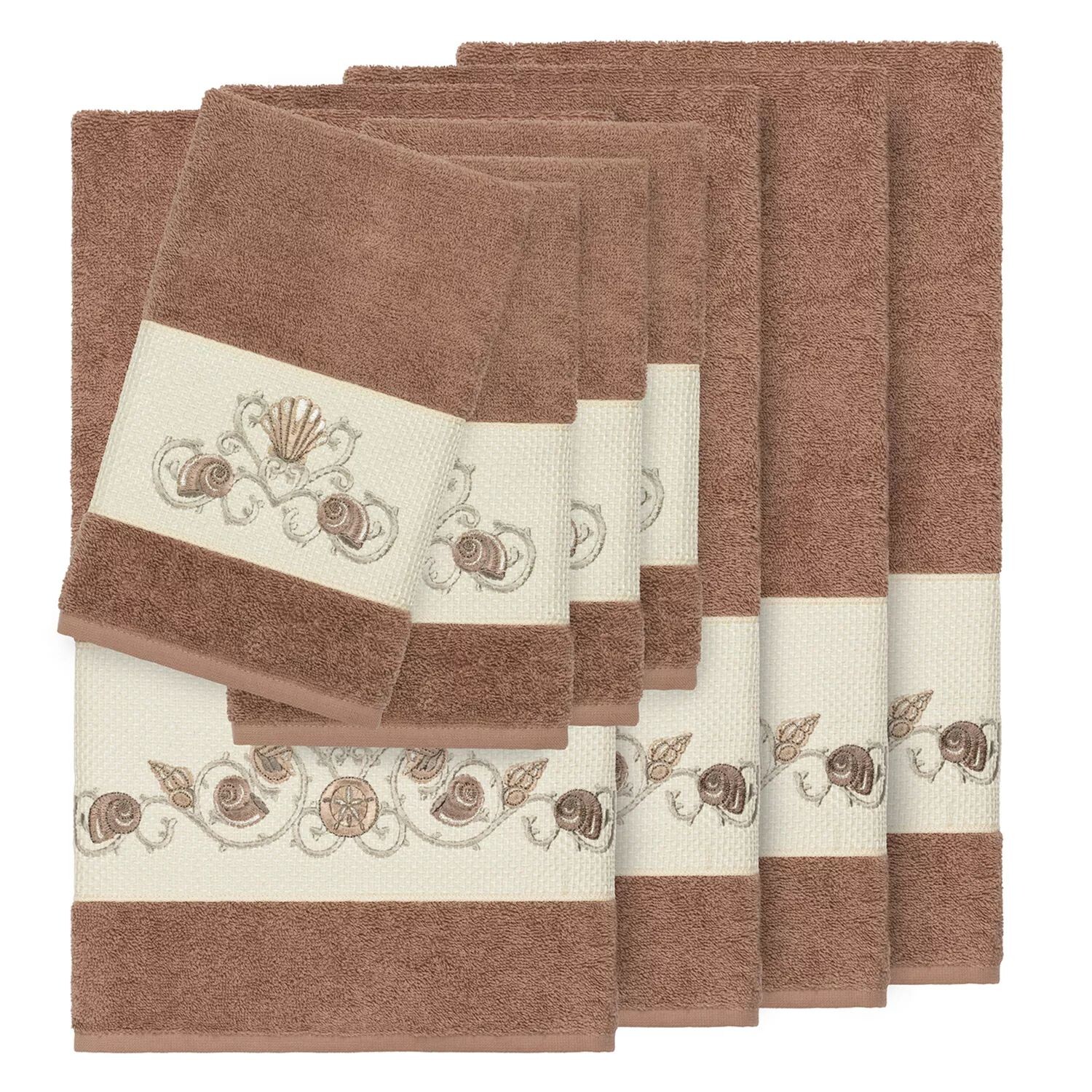 

Linum Home Textiles Bella Набор украшенных банных полотенец из 8 предметов