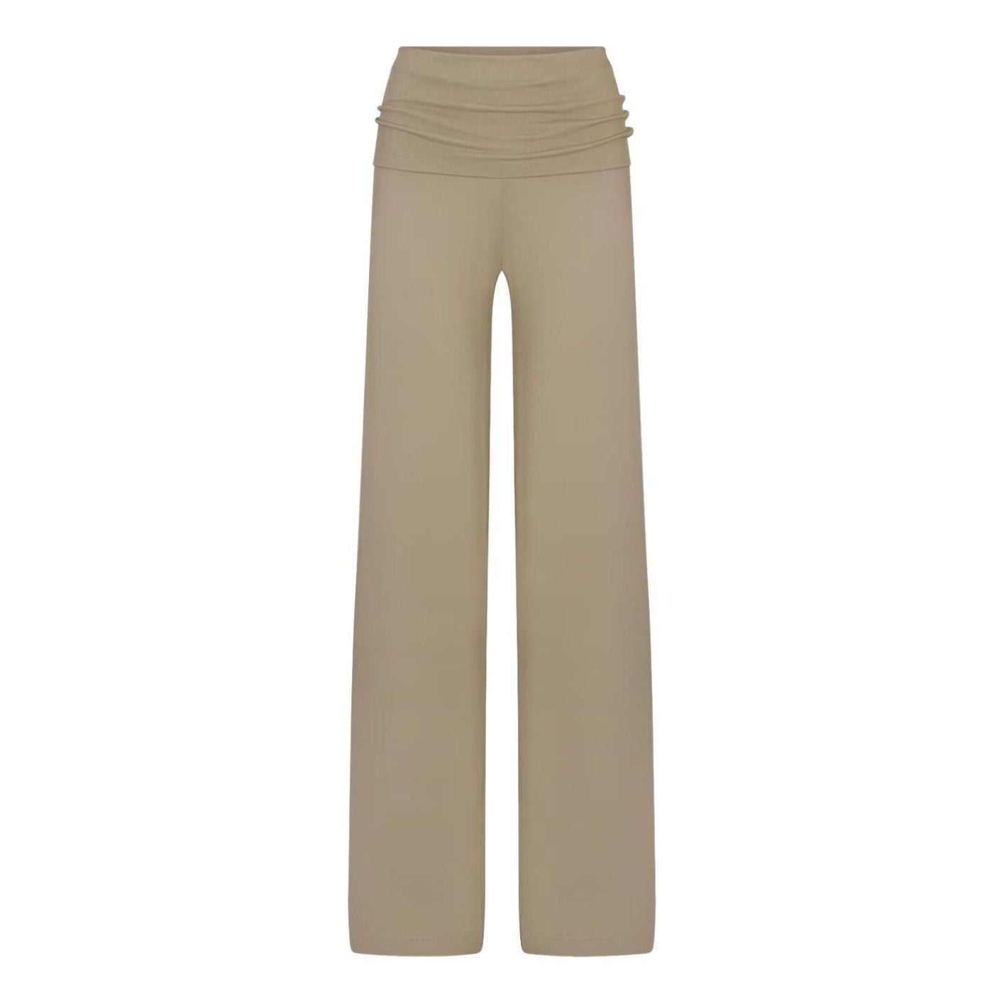 (WMNS) Брюки Nike x SKIMS Stretch Knit Foldover Wide Leg Pant 'Dune'