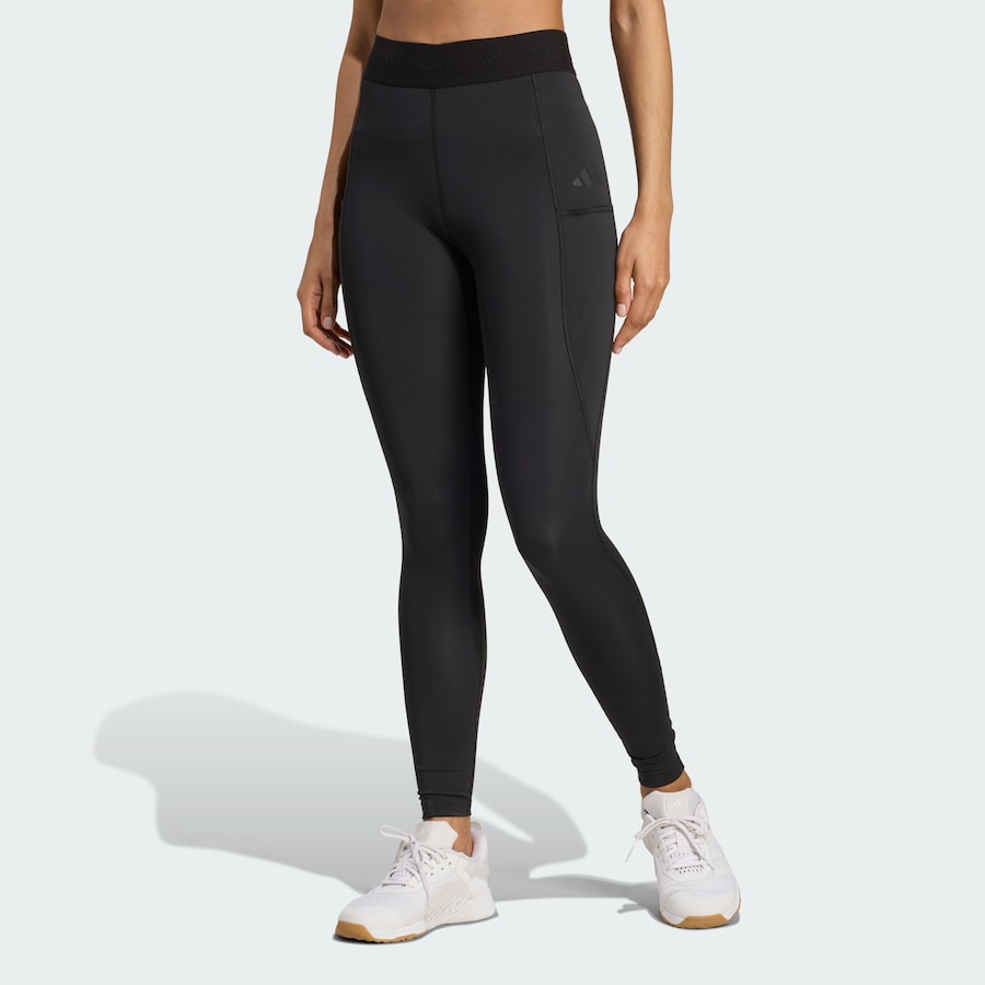 Узкие спортивные брюки ADIDAS PERFORMANCE Techfit COLD.RDY Full-Length, черный — фото 3