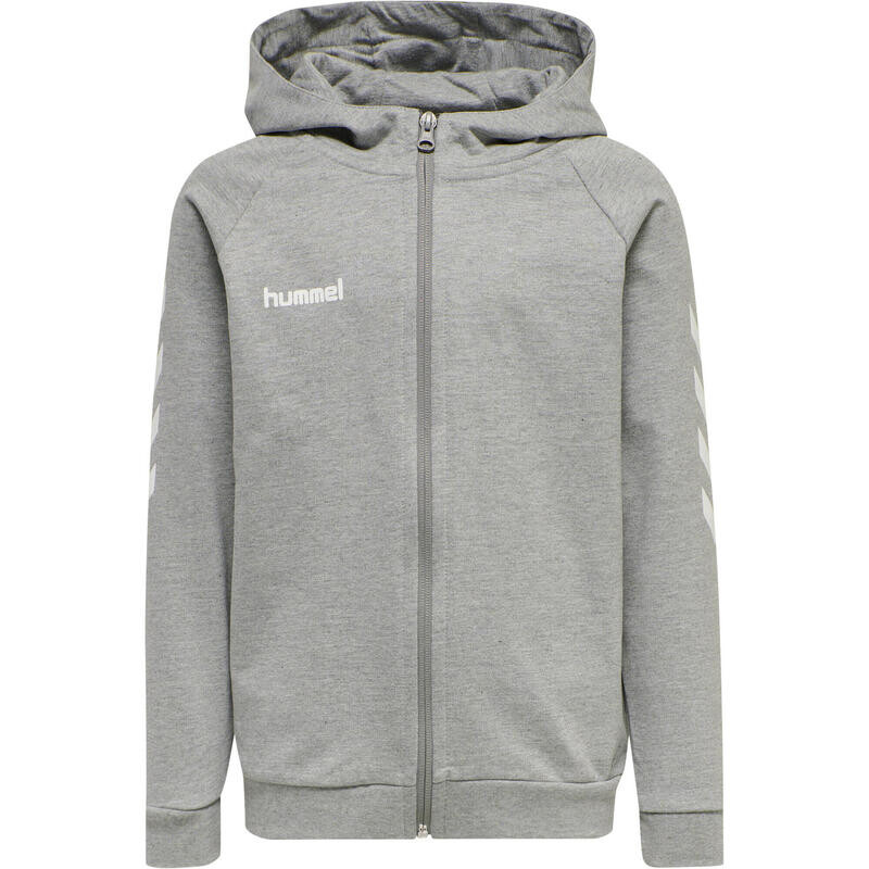

Hmlgo Zip Hoodie Детская мультиспортивная толстовка унисекс с капюшоном HUMMEL, цвет grau