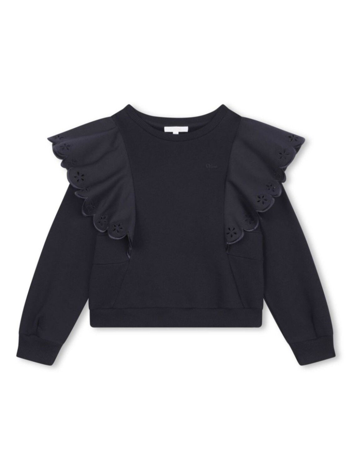 

Chloé Kids толстовка с оборками, синий