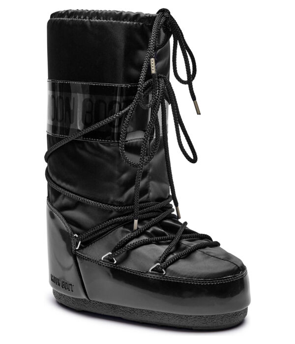 Зимние ботинки женские Moon Boot Icon look утепленные, черный