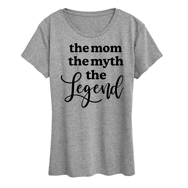 

Футболка с принтом Women's mom myth legend Unbranded, Heather Gray