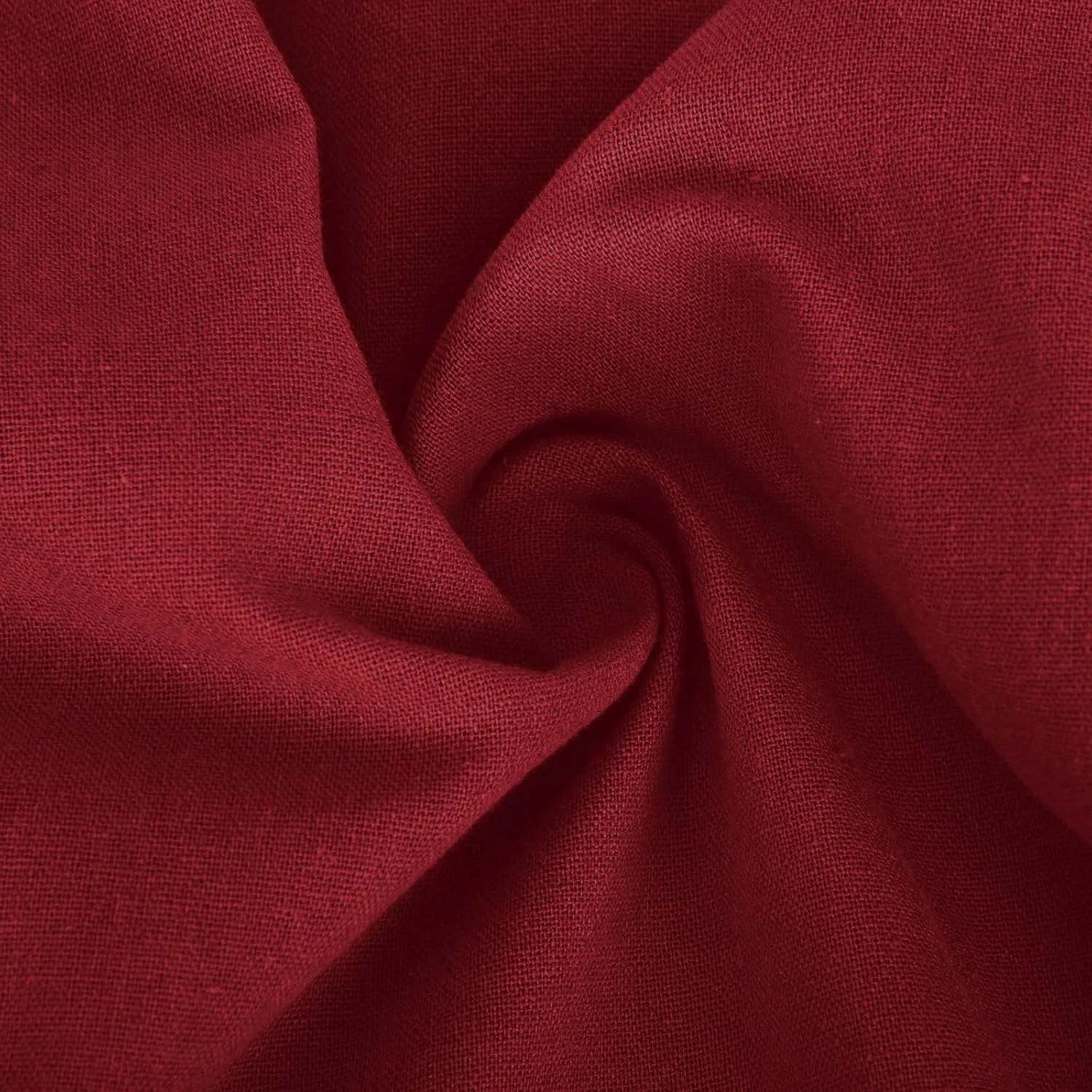 Женские брюки прямого кроя Cotton Linen с карманами, Red — фото 2