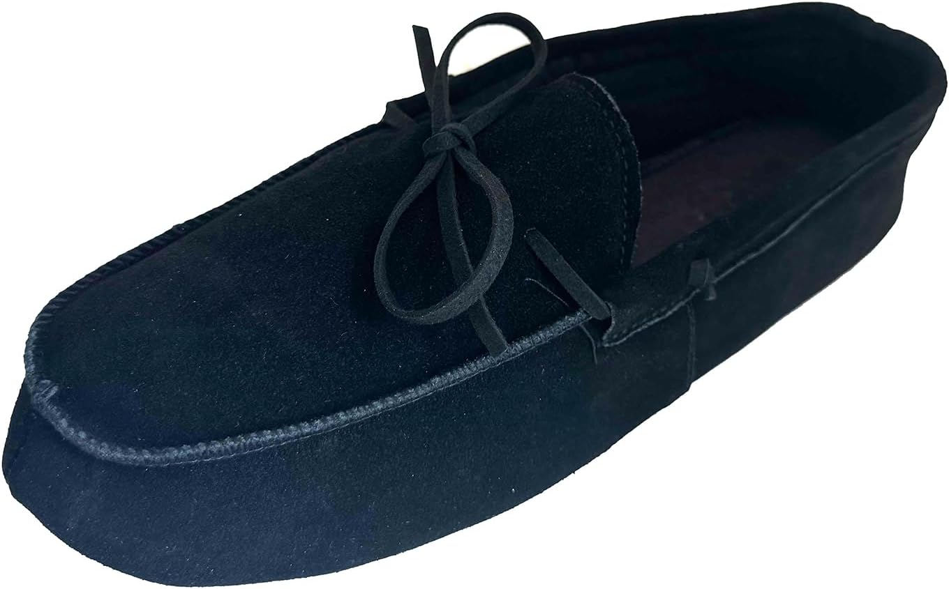 

Мужские мокасины G4U из замши с утепленной стелькой для дома, черный