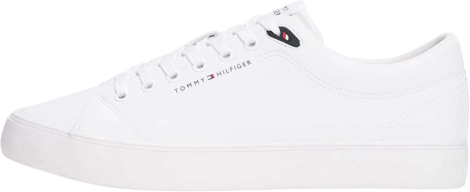Мужские низкие кроссовки Tommy Hilfiger Th Hi Vulc Core Low LTH II ESS Fm0fm05511, White