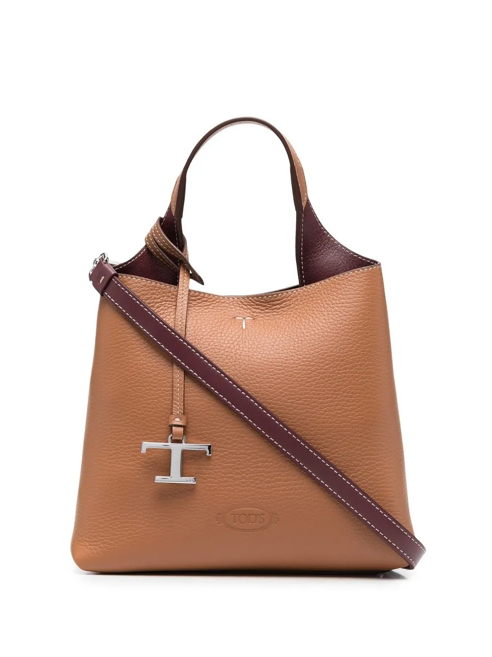 

Сумка-тоут с логотипом TOD'S, коричневый