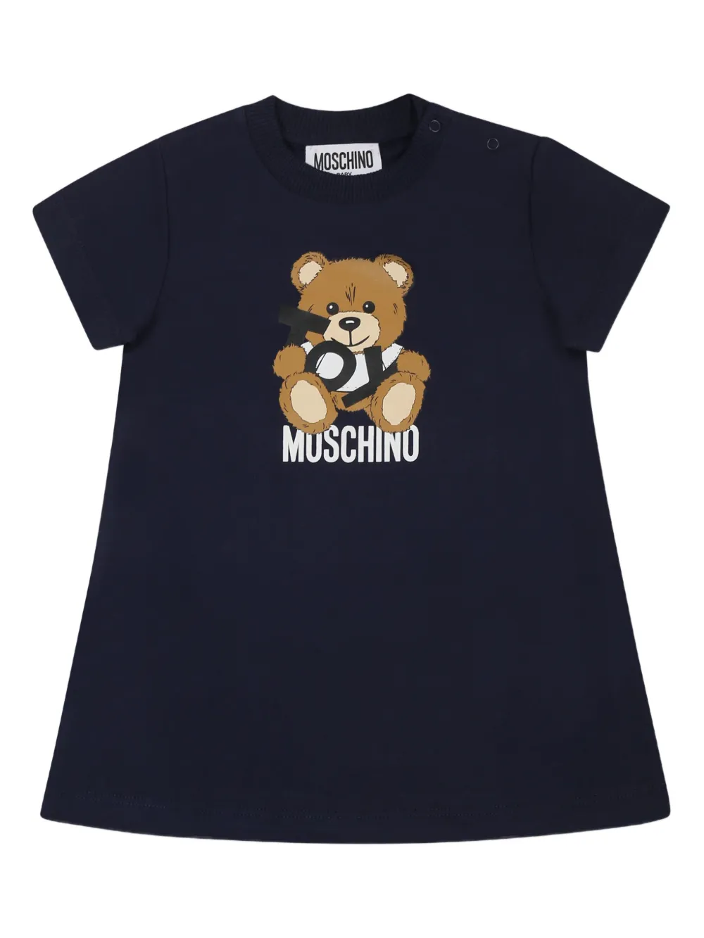

Платье мини с принтом Teddy Bear Moschino Kids, синий