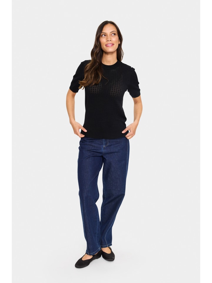 

Свитер прямого кроя MilaSZ черного цвета SAINT TROPEZ