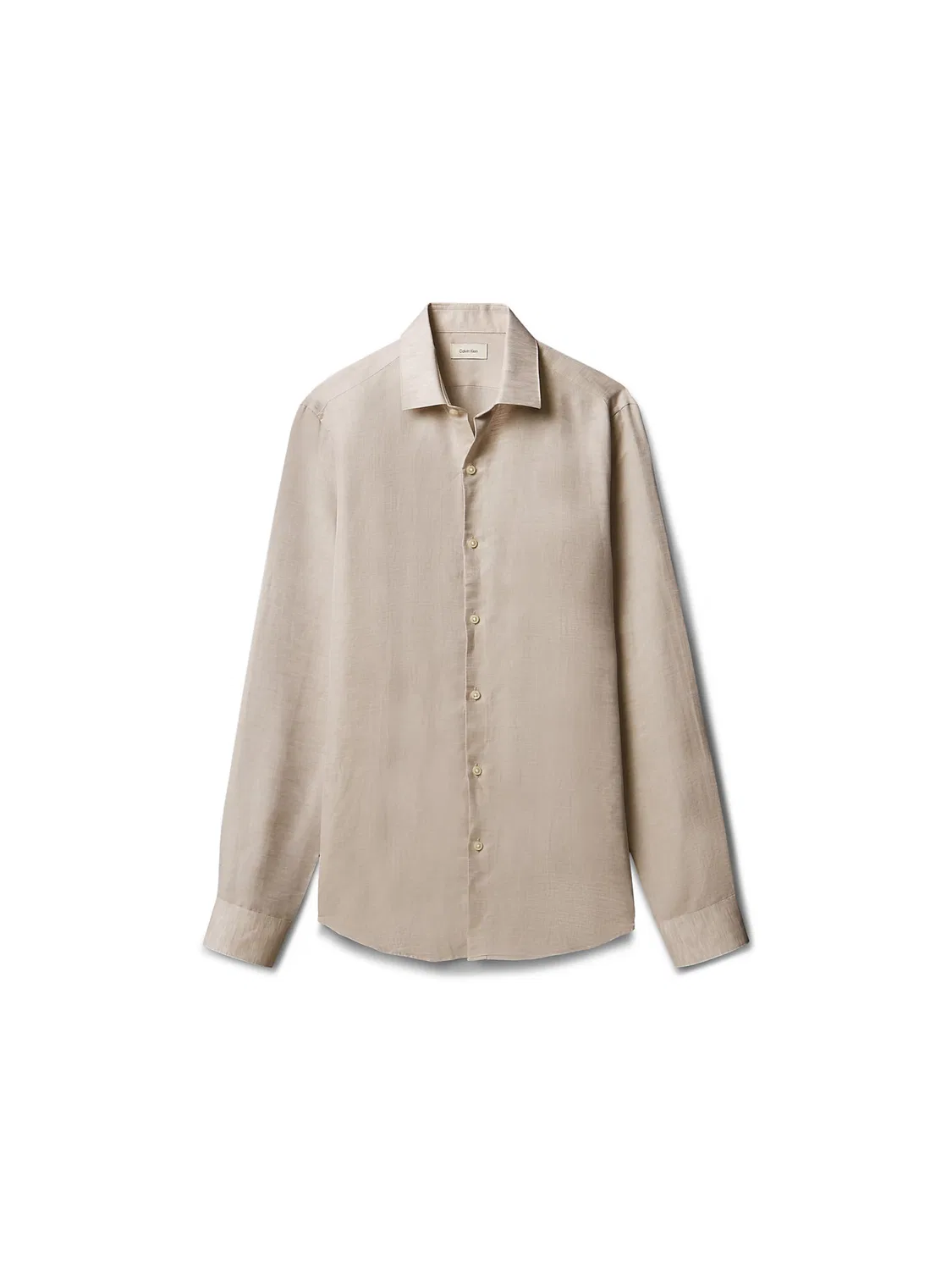 Рубашка на пуговицах Calvin Klein Comfort fit, бежевый