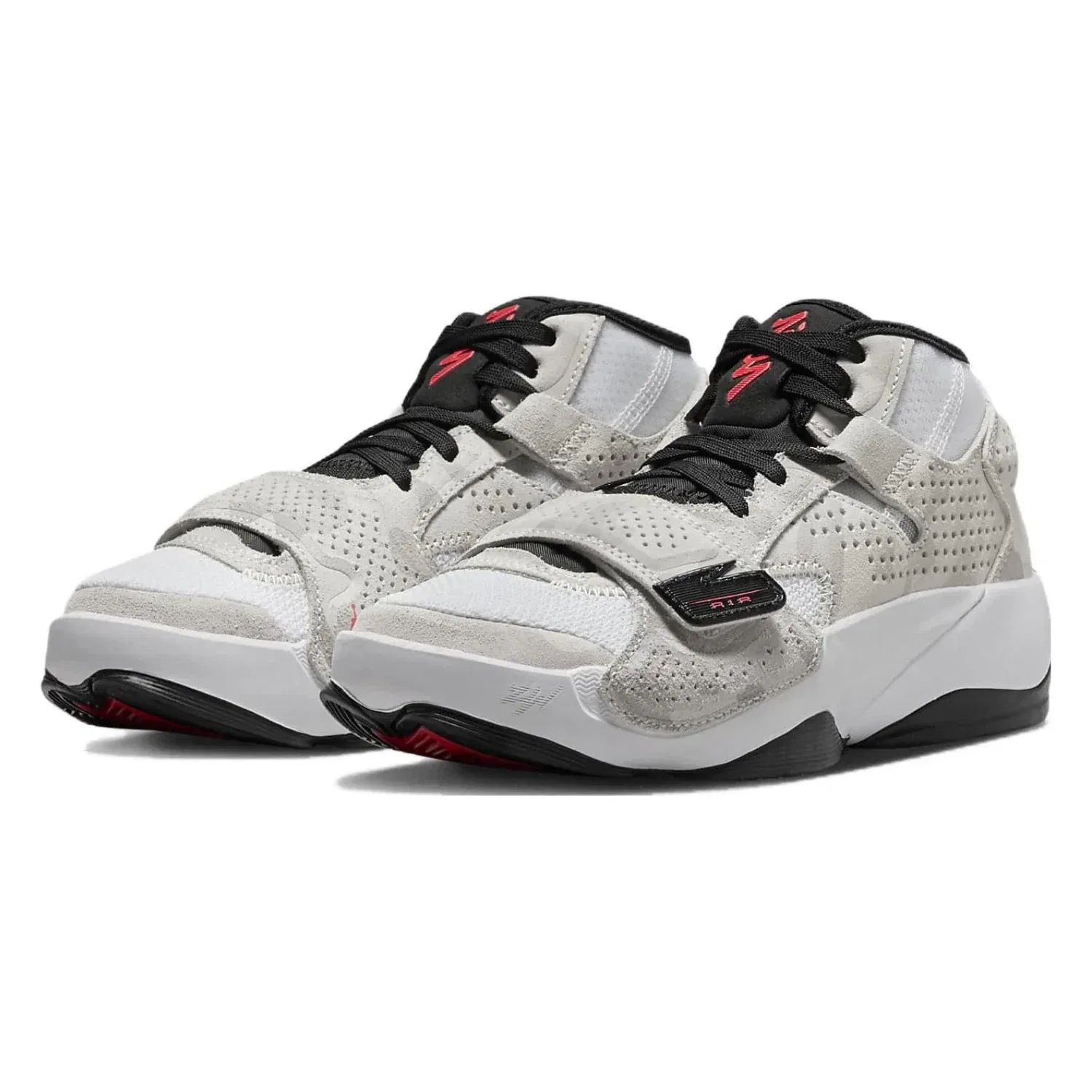 Детские баскетбольные кроссовки Air Jordan Zion FJ28 белого и малинового цвета HTAT67
