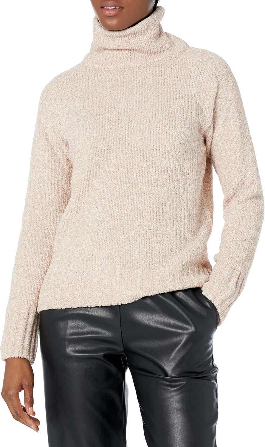 

Женский свитер Calvin Klein с воротником-стойкой и длинными рукавами, C'Ole/Wht