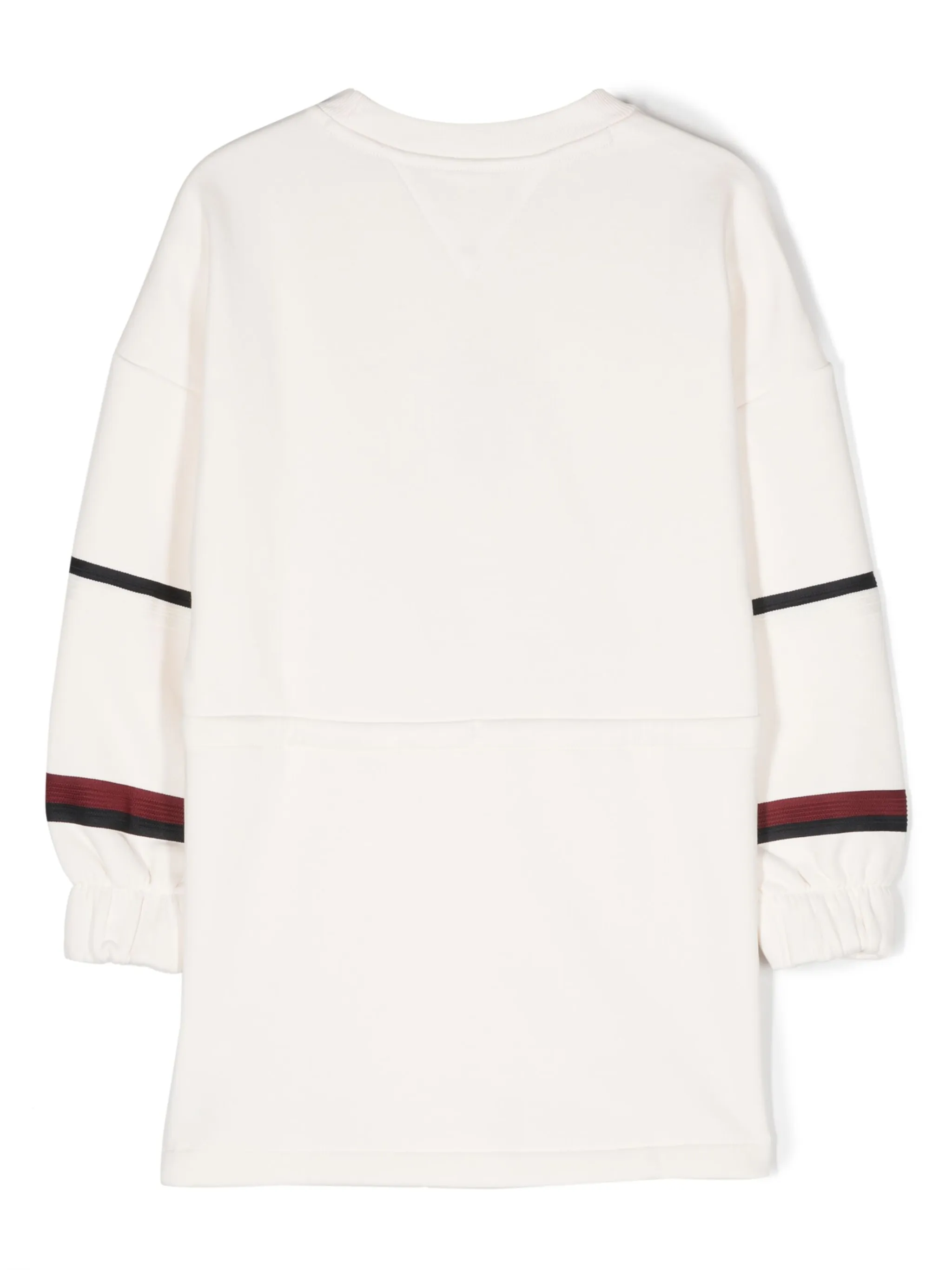 Платье-свитер с принтом Global Stripe Tommy Hilfiger Junior, белый — фото 2