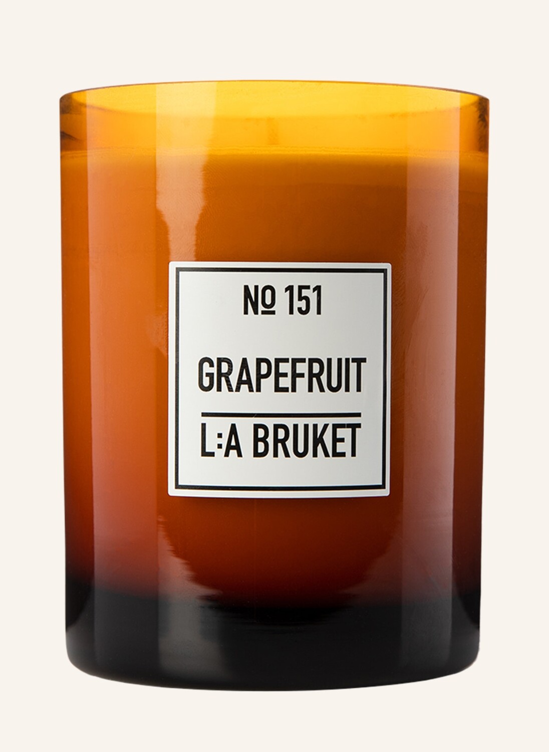 

L:A BRUKET Ароматическая свеча La Bruket, цвет dunkelbraun/creme