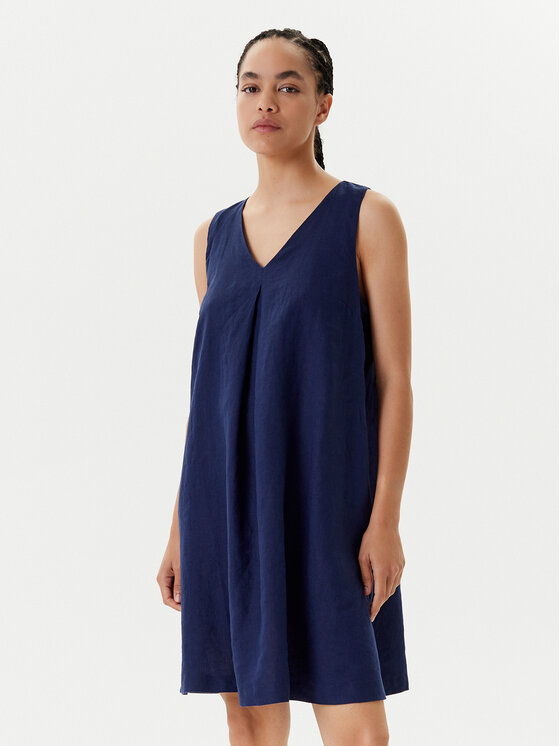 

Летнее платье свободного покроя 4AGHDV0AX United Colors Of Benetton, синий