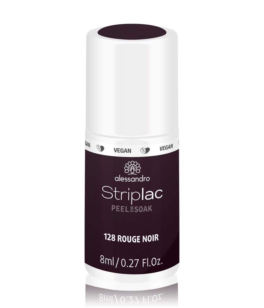 

Лак для ногтей Alessandro Striplac Peel or Soak, Nr. 128 - Rouge Noir, 8 ml