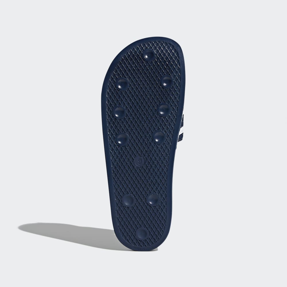 Шлепанцы Adidas Adilette Slides, цвет Adi Blue/White/Adi Blue — фото 3