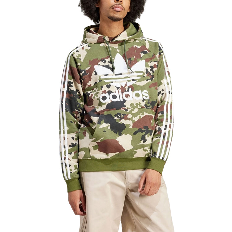 Худи adidas Camo Graphic Hoodie Asia Sizing 'Green', зеленый — фото 2