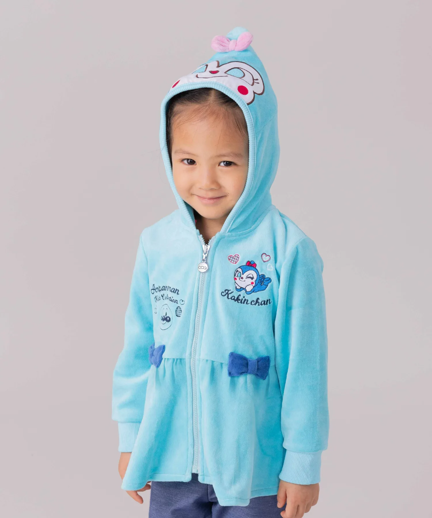 APKC/(K) Расклешенная парка Кокин-чан Anpanman Kids Collection, blue